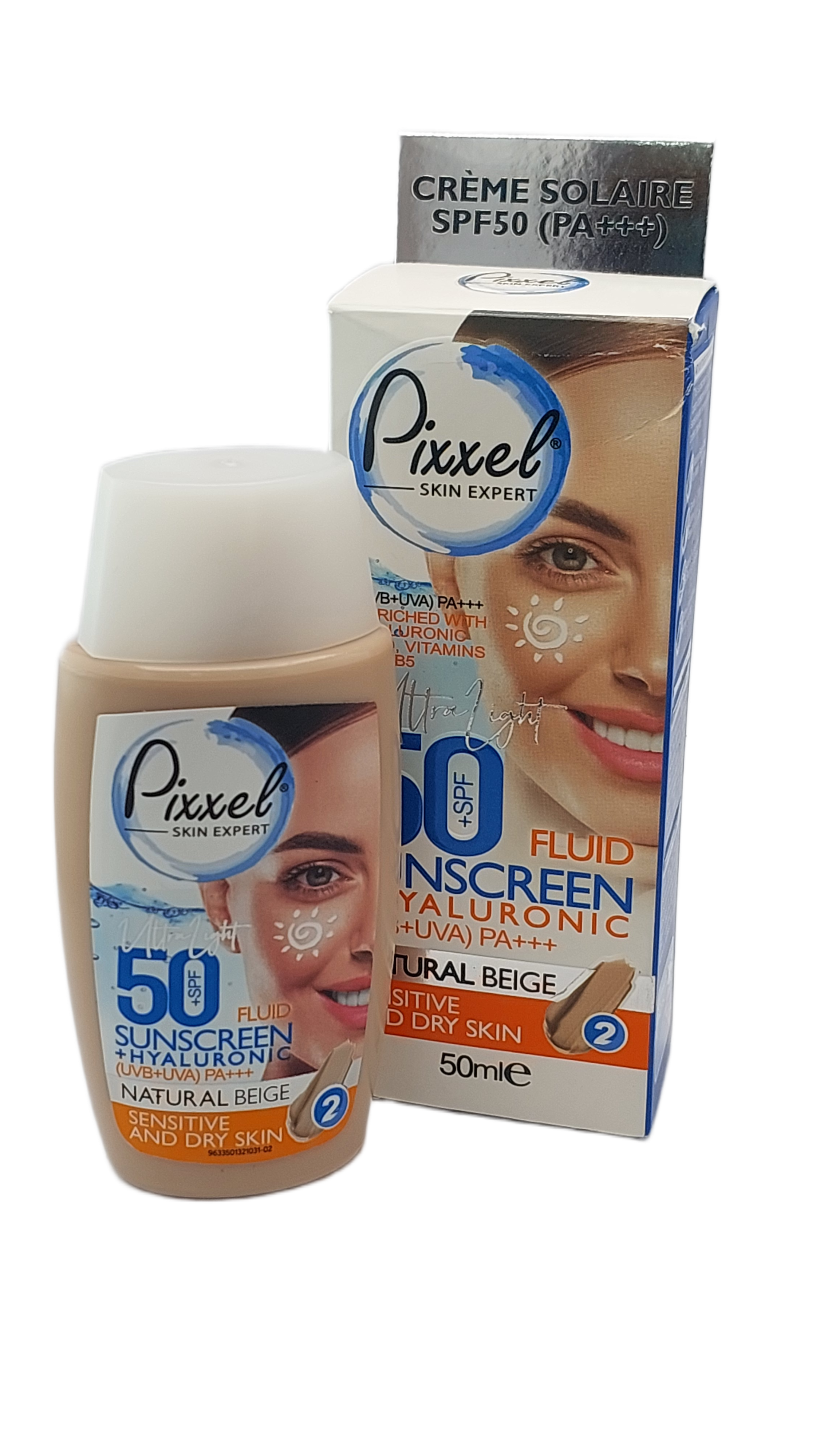ضد آفتاب فلوئیدی پیکسل شماره 2 (Natural Beige) 5 ضد آفتاب فلوئیدی پیکسل شماره 2